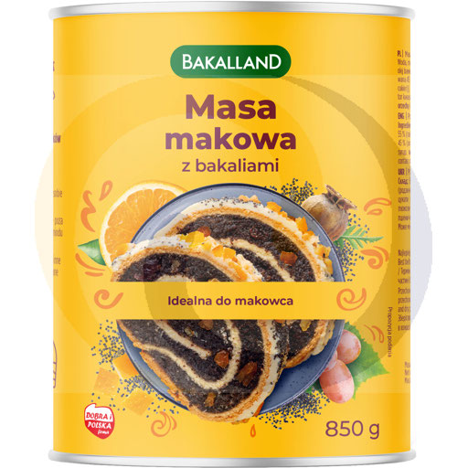 [28381000UNO] Bakalland maanzaadvulling met gedroogd fruit en noten 850g