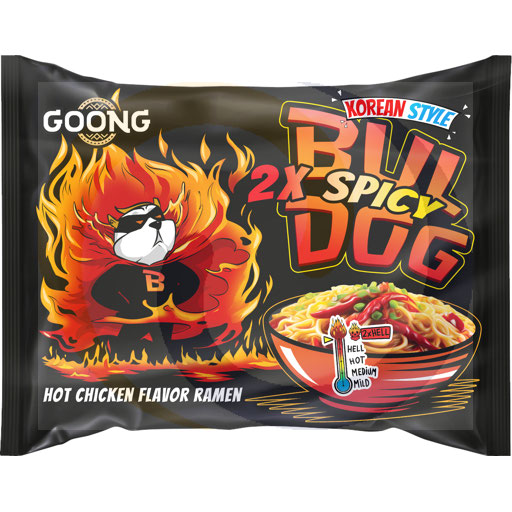 [28690100GOG] Goong Buldog maaltijd 2x pittig 117g