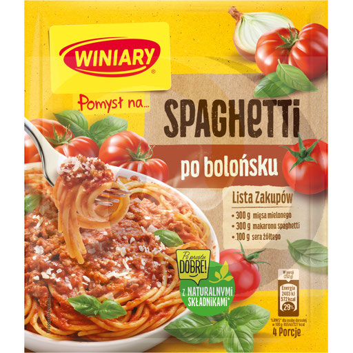 [33204000WIN] "Winiary" Kruidenmix spaghetti bolognese 44 g