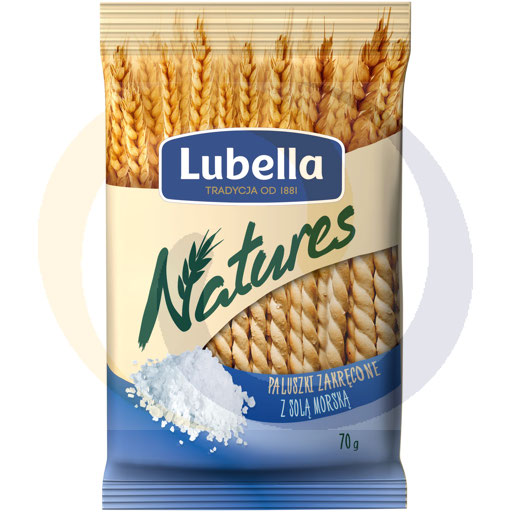 [35724100LUB] Lubella Natures zoutstokjes met zeezout 70g