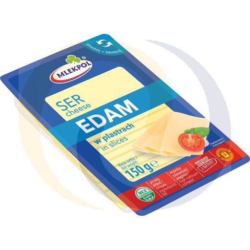 [377350001ML] Mlekpol Edammer kaas in plakjes 150g
