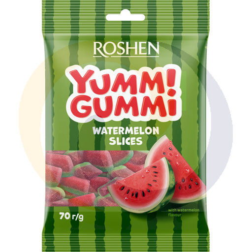 [40830100ROE] Yummi Gummi Watermelon Slices 70g Roshen