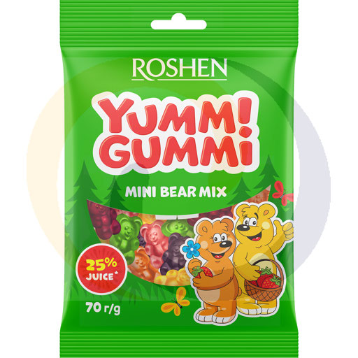 [40879100ROE] Yummi Gummi Mini Bear Mix 70g Roshen