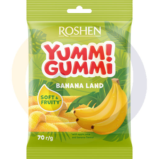 [41040100ROE] Yummi Gummi Bananen jelly beans 70g Roshen