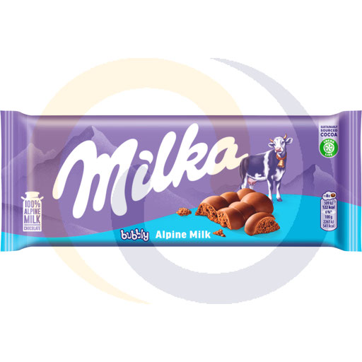 [429630001JA] Milka Bubbly Alpenmelk chocolade 90g
