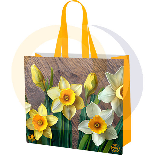 [45050100GAT] Geweven tas narcissen 33l