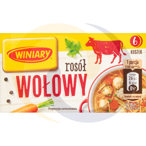 [51126000WIN] Бульонные кубики Winiary из говядины 60 г (6 штук)