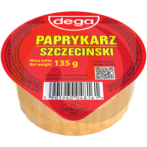 [52049000DEG] Dega Szczecin paprikaspread met vis 135g