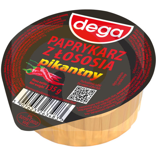 [52055000DEG] Dega Pittige zalmpaprykarz 135g