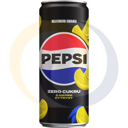 [52590100PEP] Газированный напиток. Pepsi Zero лимон банка 0,33 л Pepsi