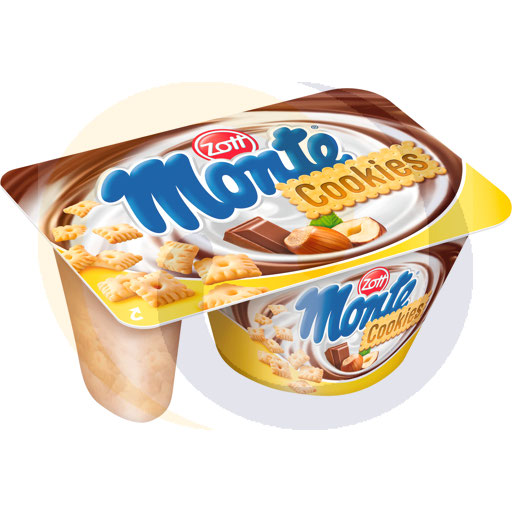 [54149000ZOT] Монте с хрустящими печеньками 125 г Zott