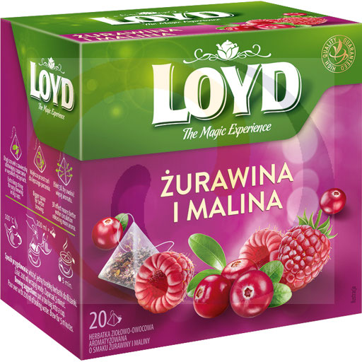 [54633000MOK] Loyd gearomatiseerde vruchtenthee cranberry en framboos 40g