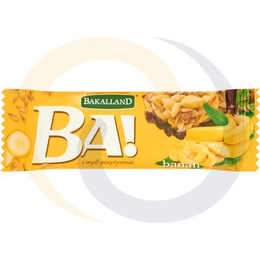 [56582000UNO] Cerealierepen met stukjes bananenchips en een glazuur van cacao en melkvet.