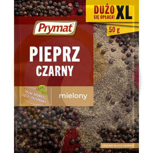 [57359000PRY] Prymat gemalen zwarte peper 50g