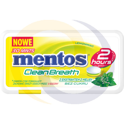 [57950100VAN] Mentos Lemon Mint met melisse pastilles 21g