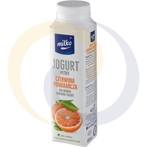[583880002ML] Milko Rode Sinaasappel Drinkyoghurt 0,33l