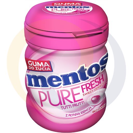 [61527000VAN] Mentos Pure kauwgom tutti frutti bottle 60g