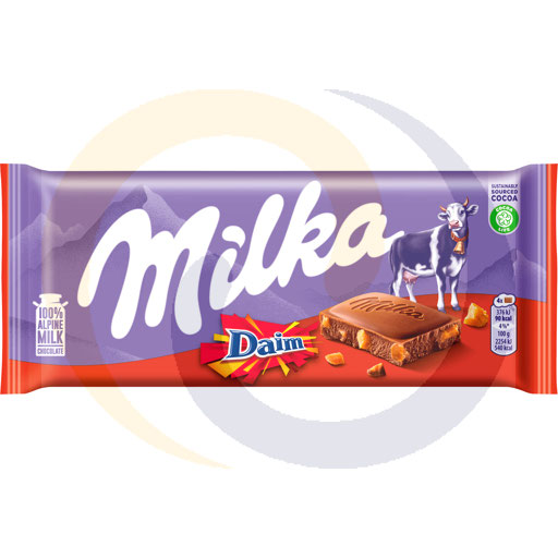 [61607000DAN] Милка Дайм Альпийский молочный шоколад 100 г
