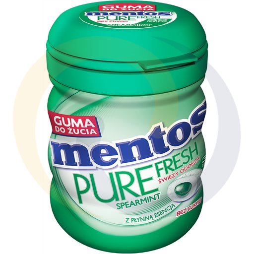 [61785000VAN] Mentos Pure Fresh Жевательная резинка со вкусом мяты без сахара 60 г (30 штук)