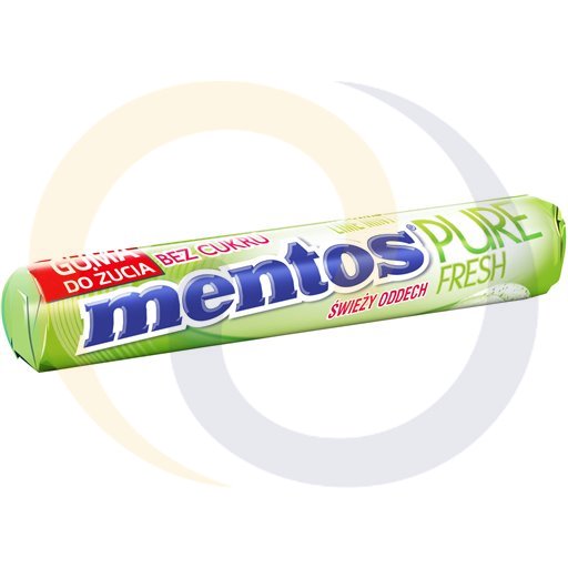 [61948000VAN] Mentos Pure Fresh Lime Mint Suikervrije Kauwgom 15,5 g (8 St