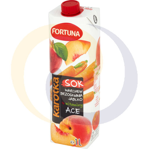 [61988000ANS] Fortuna Karotka sap wortel perzik en appel 1l