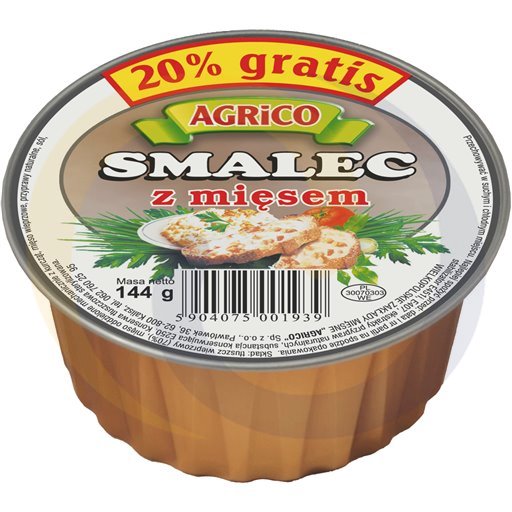 [624800001AG] Сало с мясом 144г / 36шт Agrico