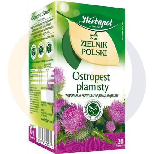 [64227000HER] Травяной чай Herbapol Zielnik Polski Силибум Marianum 40 г (