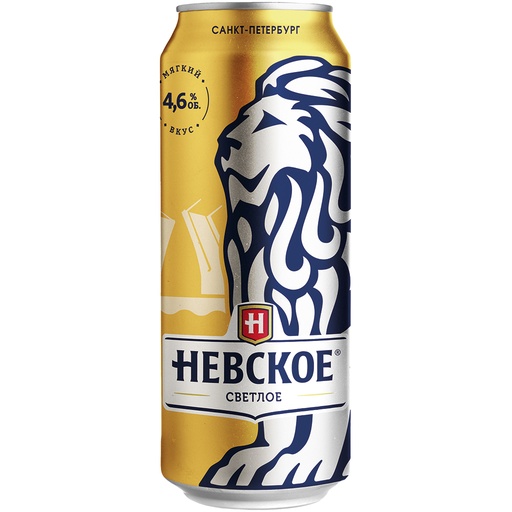 [64457] Licht bier "Nevskoye Svetloye", 4,6% vol.