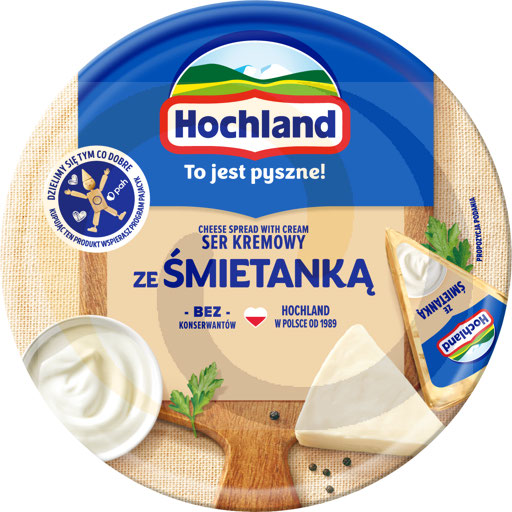 [65326000HOC] Hochland smeltkaas in rondje room 180g
