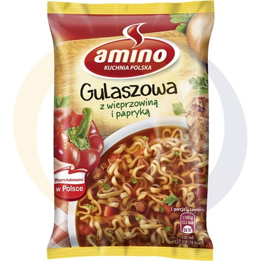 [65553000KNO] Amino instant goulashsoep met varkensvlees en paprika 59g