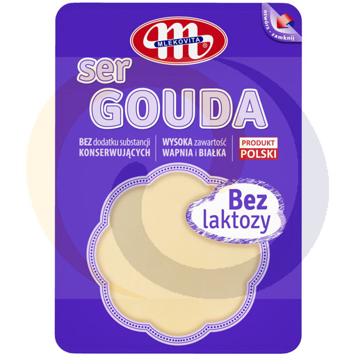 [65677000MLK] Голландский сыр Гауда без лактозы 150 г / 12 шт Mlekovita