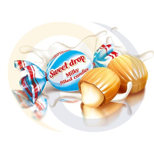 [66835000ROE] Карамель молочная Sweet Drop 1кг / 7шт Roshen