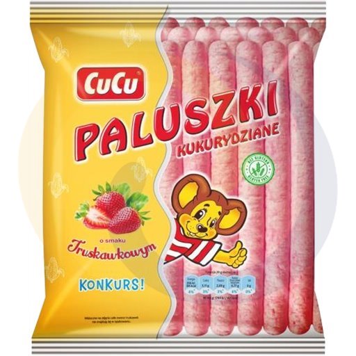 [67267000GZI] Guzik Cucu maïssticks aardbei 80g
