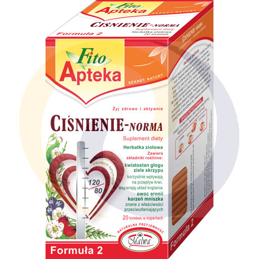 [71666000MAL] Fito Apteka Bloeddruk Norm Dieet Supplement Kruidenthee 40 g (20 x 2 g)
