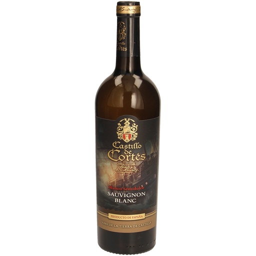 [65691] Witte wijn "Castillo de Cortes Sauvignon blanco semidulce", 
