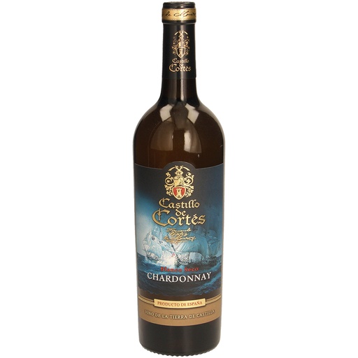 [65692] "Castillo de Cortes Chardonnay blanco seco" Испанское белое сухое вино, 11,5% алк.