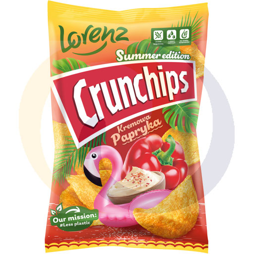 [74090100BHP] Чипсы Crunchips Летние кремовые паприки 140г/10шт Lorenz