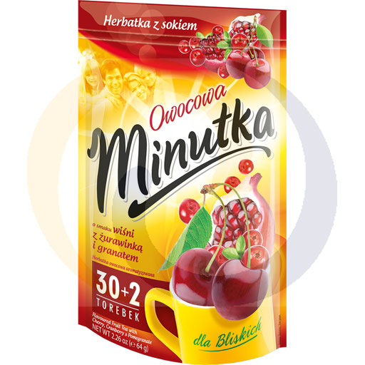 [78901000MOK] Фруктовый чай Minutka со вкусом фруктов 64 г (32 чайных паке