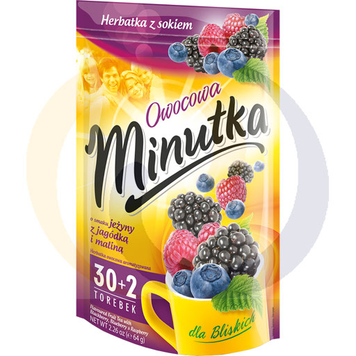 [78902000MOK] Minutka vruchtenthee braam, bosbes & framboos 64g