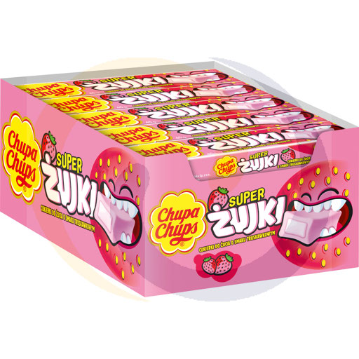 [85106000VAN] Chupa Chups Super Kauwsnoepjes aardbei 45g