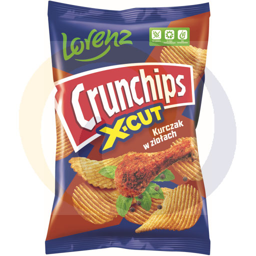 [85635000BHP] Lorenz Chipsy Crunchips X-Cut kurczak z ziołami 140g