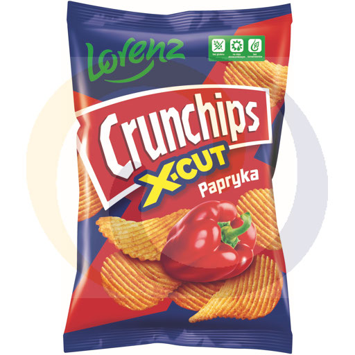 [85648000BHP] Lorenz knapperige X-CUT aardappelchips met paprikasmaak