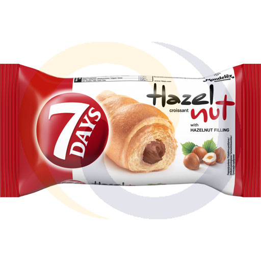 [86007000DAN] 7 Dagen Croissant met Hazelnootvulling 60 g
