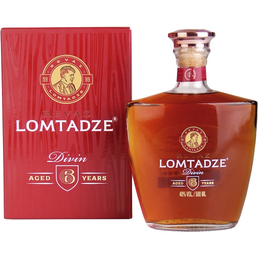 [68202] LOMTADZE Wijnbrand (Brandy) 6 jaar gerijpt in Franse eiken vaten, 40% vol.