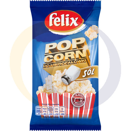 [94211000FEL] Zoute magnetron popcorn 90g Felix