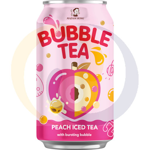 [95207000ALL] Allcor Madam Hong bubble tea perzik 0,32l