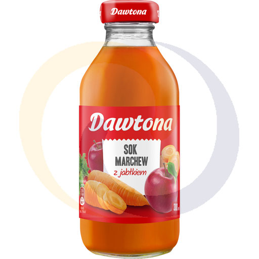[95363000DAW] Морковно-яблочный сок, стекло, 0,3л/12 шт. Dawtona