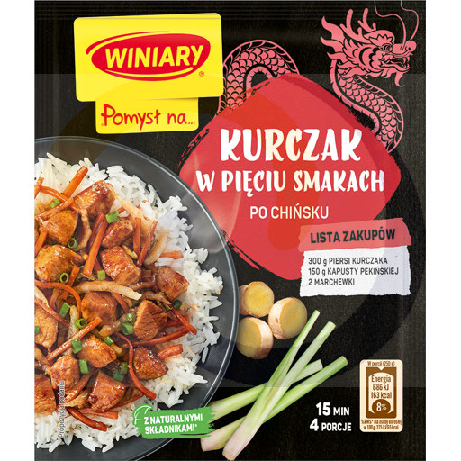 [97060000WIN] Winiary Idee voor kip vijf smaken op Chinese wijze 37g