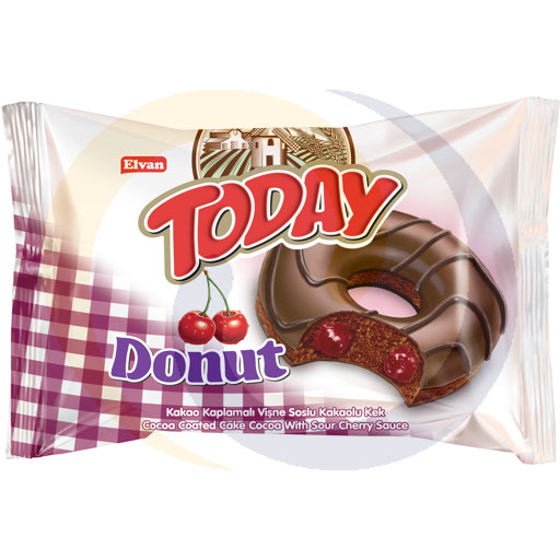 [97244000ELV] Elvan donut met kersensmaakvulling 50g