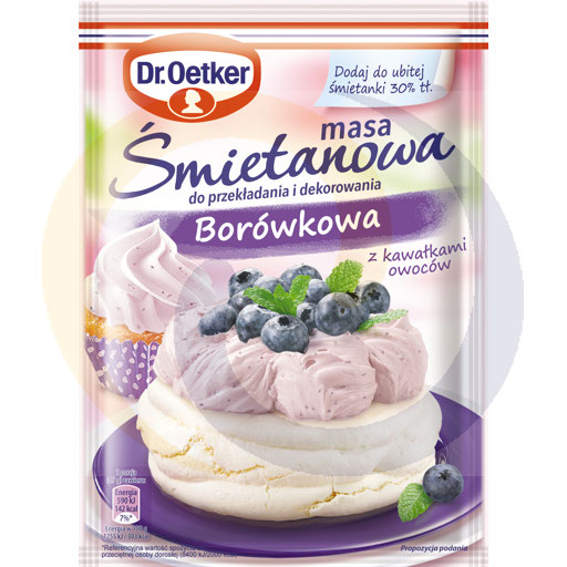 [98371000DRO] Кремовая масса с черникой 65г Dr.Oetker